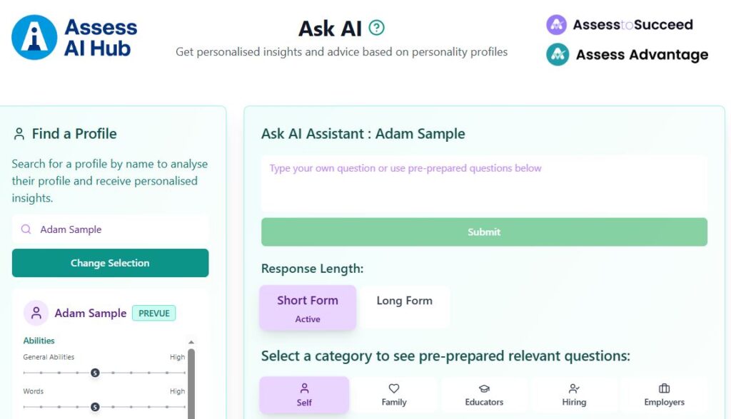 Assess AI Screenshot